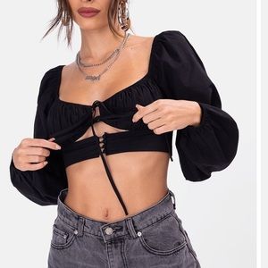 Adika Puff Sleeve crop top